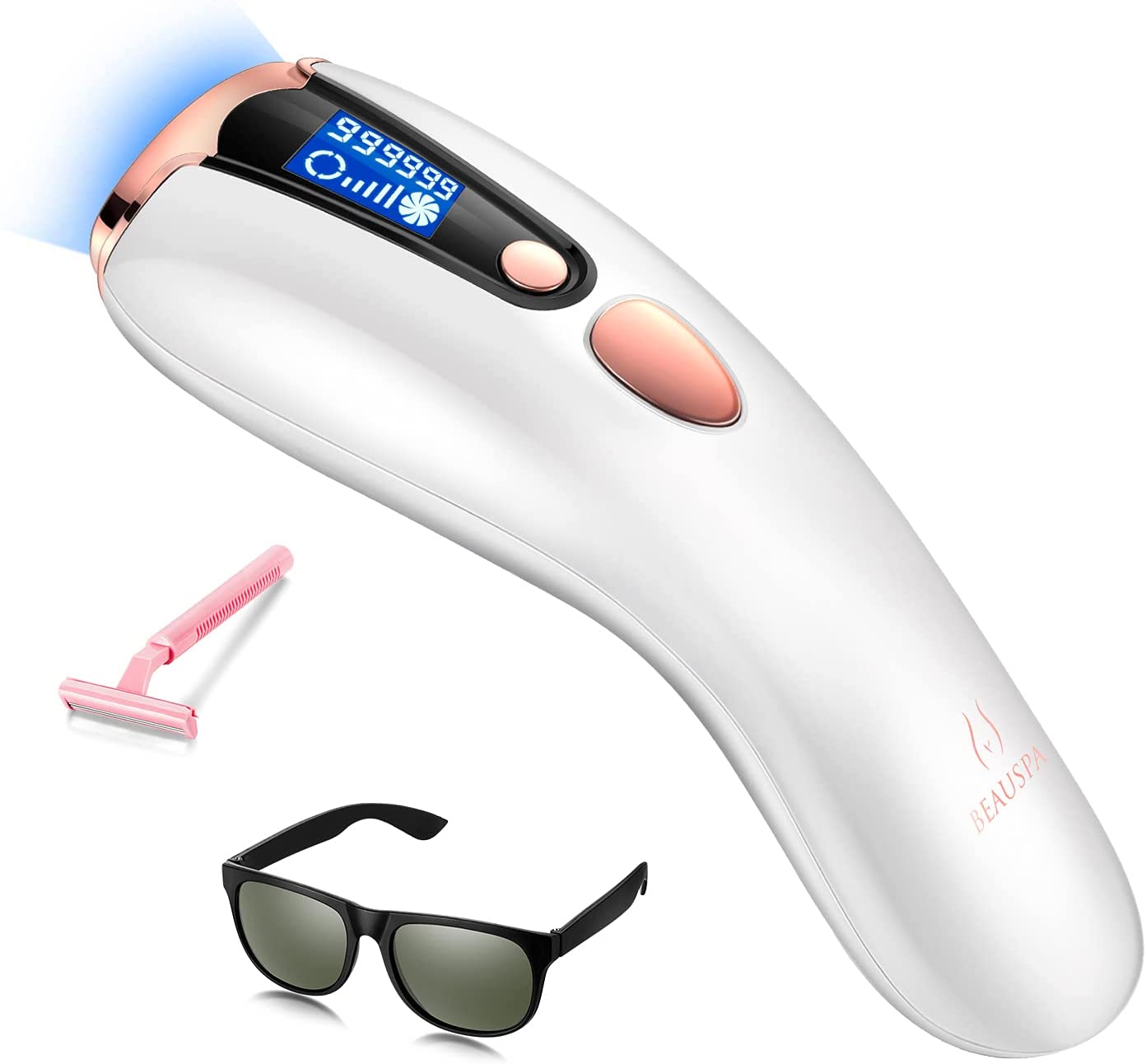 best facial cleaning devices to buy - BEAUSPA Laser Hair Removal Device